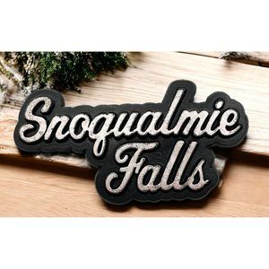 Snoqualmie Falls Refrigerator Magnet Vintage Washington Travel Souvenir